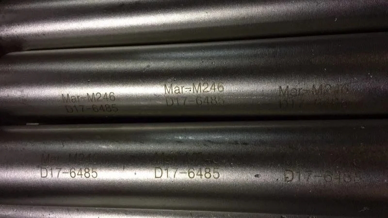 Mar M246 Barras / alambres / tiras de aleación de níquel de fundición utilizados para aeronáutica